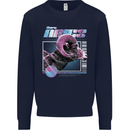 Born Aries Birthday Star Sign Kids Sweatshirt Jumper Navy Blue