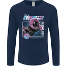 Born Aries Birthday Star Sign Mens Long Sleeve T-Shirt Navy Blue