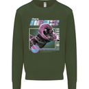 Born Aries Birthday Star Sign Mens Sweatshirt Jumper Forest Green