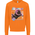 Born Aries Birthday Star Sign Mens Sweatshirt Jumper Orange