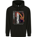 Born Capricorn Birthday Star Sign Childrens Kids Hoodie Black