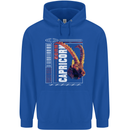 Born Capricorn Birthday Star Sign Childrens Kids Hoodie Royal Blue