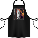 Born Capricorn Birthday Star Sign Cotton Apron 100% Organic Black