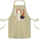Born Capricorn Birthday Star Sign Cotton Apron 100% Organic Khaki