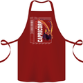 Born Capricorn Birthday Star Sign Cotton Apron 100% Organic Maroon