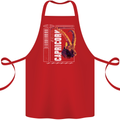 Born Capricorn Birthday Star Sign Cotton Apron 100% Organic Red