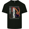 Born Capricorn Birthday Star Sign Kids T-Shirt Childrens Black