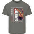 Born Capricorn Birthday Star Sign Kids T-Shirt Childrens Charcoal