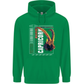 Born Capricorn Birthday Star Sign Mens 80% Cotton Hoodie Irish Green