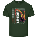 Born Capricorn Birthday Star Sign Mens Cotton T-Shirt Tee Top Forest Green