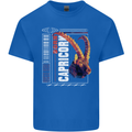 Born Capricorn Birthday Star Sign Mens Cotton T-Shirt Tee Top Royal Blue