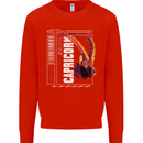 Born Capricorn Birthday Star Sign Mens Sweatshirt Jumper Bright Red