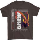 Born Capricorn Birthday Star Sign Mens T-Shirt 100% Cotton Dark Chocolate