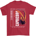 Born Capricorn Birthday Star Sign Mens T-Shirt 100% Cotton Red