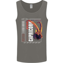 Born Capricorn Birthday Star Sign Mens Vest Tank Top Charcoal