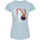 Born Capricorn Birthday Star Sign Womens Petite Cut T-Shirt Light Blue