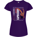Born Capricorn Birthday Star Sign Womens Petite Cut T-Shirt Purple