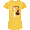 Born Capricorn Birthday Star Sign Womens Petite Cut T-Shirt Yellow