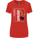 Born Capricorn Birthday Star Sign Womens Wider Cut T-Shirt Red