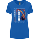 Born Capricorn Birthday Star Sign Womens Wider Cut T-Shirt Royal Blue