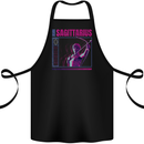 Born Sagittarius Star Sign Zodiac Astrological Cotton Apron 100% Organic Black