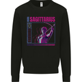 Born Sagittarius Star Sign Zodiac Astrological Kids Sweatshirt Jumper Black