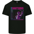 Born Sagittarius Star Sign Zodiac Astrological Mens Cotton T-Shirt Tee Top Black