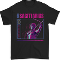 Born Sagittarius Star Sign Zodiac Astrological Mens T-Shirt 100% Cotton Black