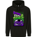 Born for Drift Drifting Car Mens 80% Cotton Hoodie Black