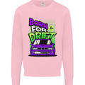 Born for Drift Drifting Car Mens Sweatshirt Jumper Light Pink