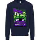 Born for Drift Drifting Car Mens Sweatshirt Jumper Navy Blue
