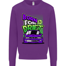 Born for Drift Drifting Car Mens Sweatshirt Jumper Purple
