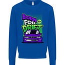 Born for Drift Drifting Car Mens Sweatshirt Jumper Royal Blue