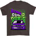 Born for Drift Drifting Car Mens T-Shirt Cotton Gildan Dark Chocolate