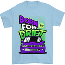 Born for Drift Drifting Car Mens T-Shirt Cotton Gildan Light Blue