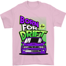 Born for Drift Drifting Car Mens T-Shirt Cotton Gildan Light Pink