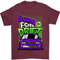 Born for Drift Drifting Car Mens T-Shirt Cotton Gildan Maroon