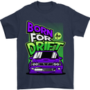 Born for Drift Drifting Car Mens T-Shirt Cotton Gildan Navy Blue