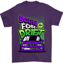 Born for Drift Drifting Car Mens T-Shirt Cotton Gildan Purple