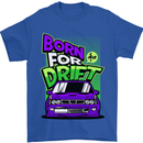 Born for Drift Drifting Car Mens T-Shirt Cotton Gildan Royal Blue