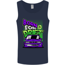 Born for Drift Drifting Car Mens Vest Tank Top Navy Blue