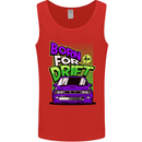 Born for Drift Drifting Car Mens Vest Tank Top Red