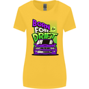Born for Drift Drifting Car Womens Wider Cut T-Shirt Yellow