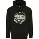 Born to Be a Fishing Legend Fisherman Childrens Kids Hoodie Black