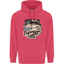 Born to Be a Fishing Legend Fisherman Childrens Kids Hoodie Heliconia
