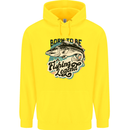 Born to Be a Fishing Legend Fisherman Childrens Kids Hoodie Yellow