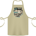 Born to Be a Fishing Legend Fisherman Cotton Apron 100% Organic Khaki