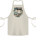 Born to Be a Fishing Legend Fisherman Cotton Apron 100% Organic Natural