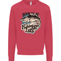 Born to Be a Fishing Legend Fisherman Kids Sweatshirt Jumper Heliconia