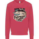 Born to Be a Fishing Legend Fisherman Kids Sweatshirt Jumper Heliconia